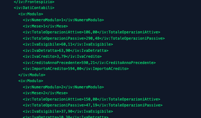 A credit LiPE: the XML format field by field